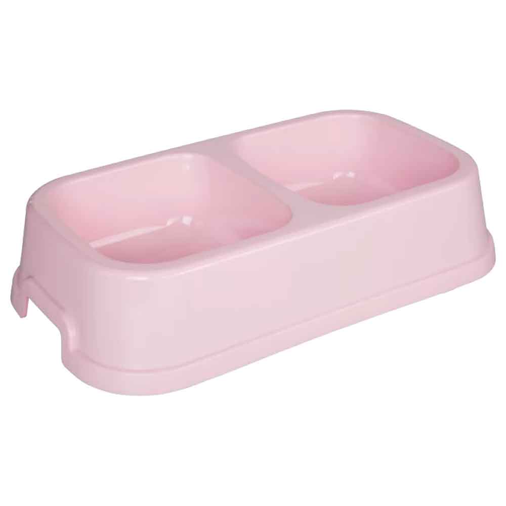 Amazon Kedi Köpek Mama Kabı İkili Pembe S